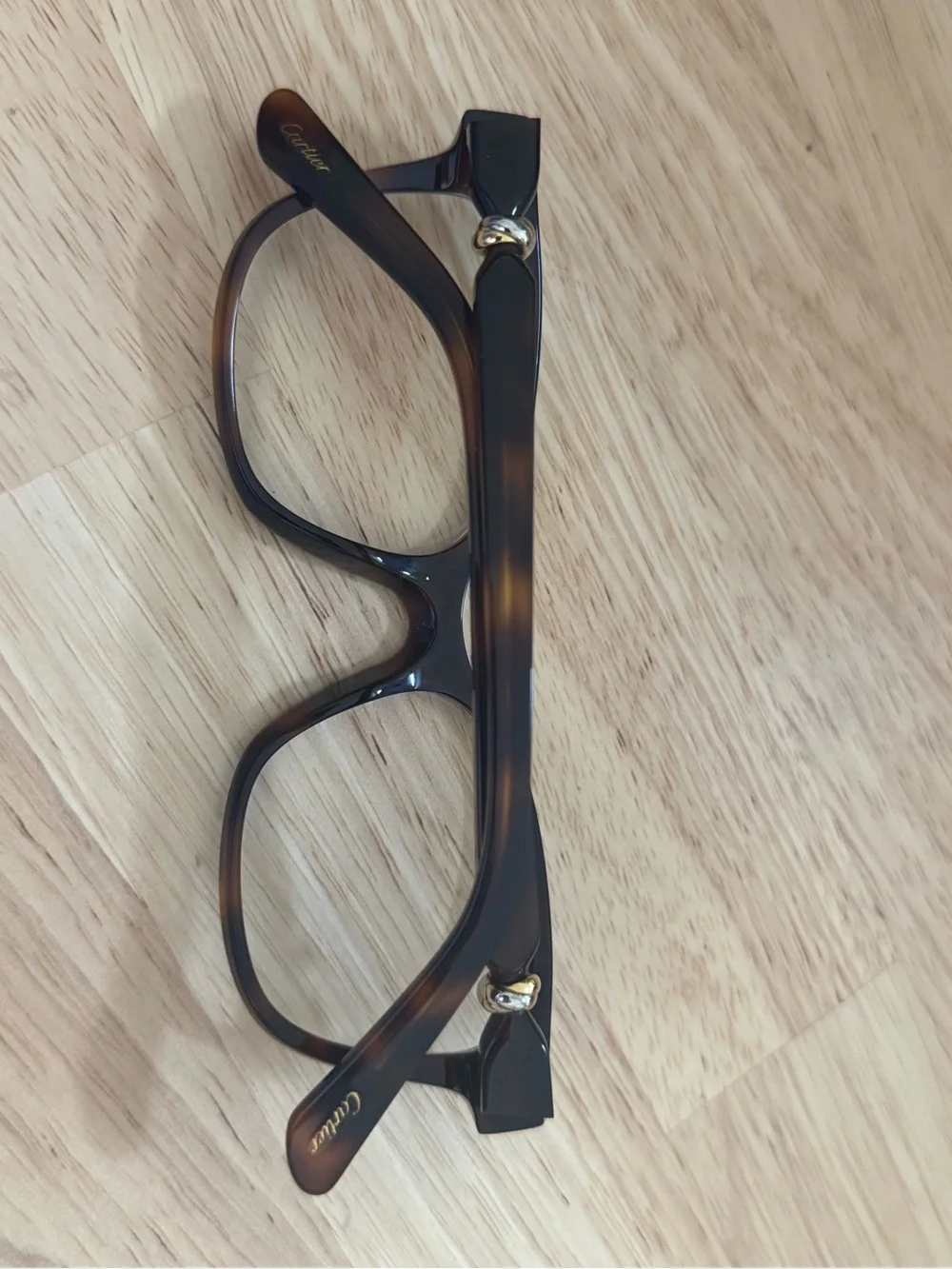 Cartier Tortoiseshell Women's prescription Eyeglass Frames - Brown